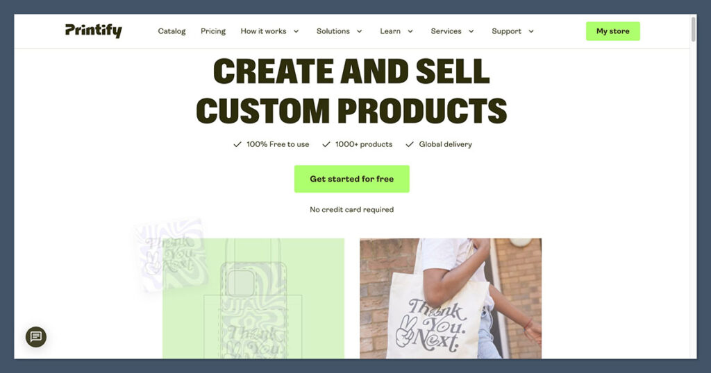 1 Printify Homepage Printify Homepage