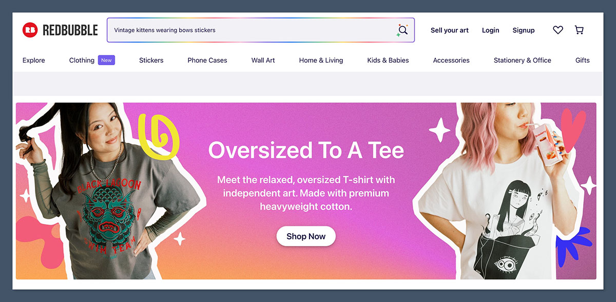 Redbubble Homepage Redbubble Homepage
