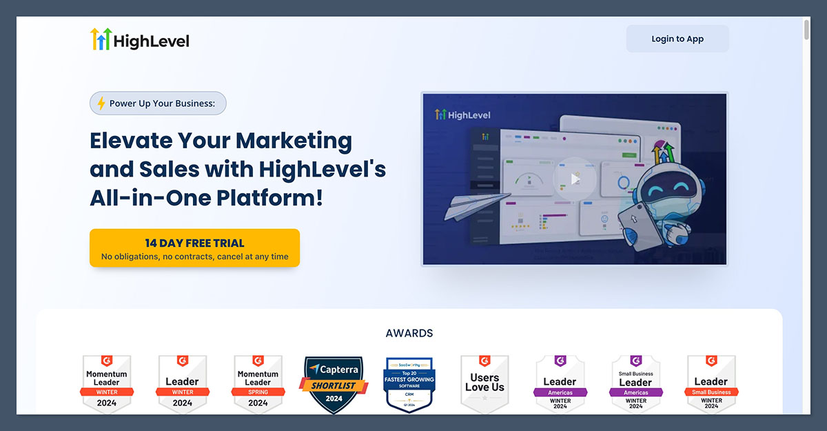 GoHighLevel Homepage