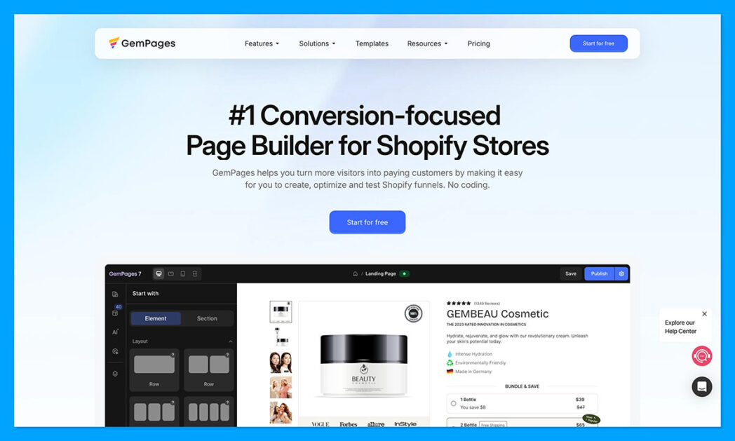 gempages homepage