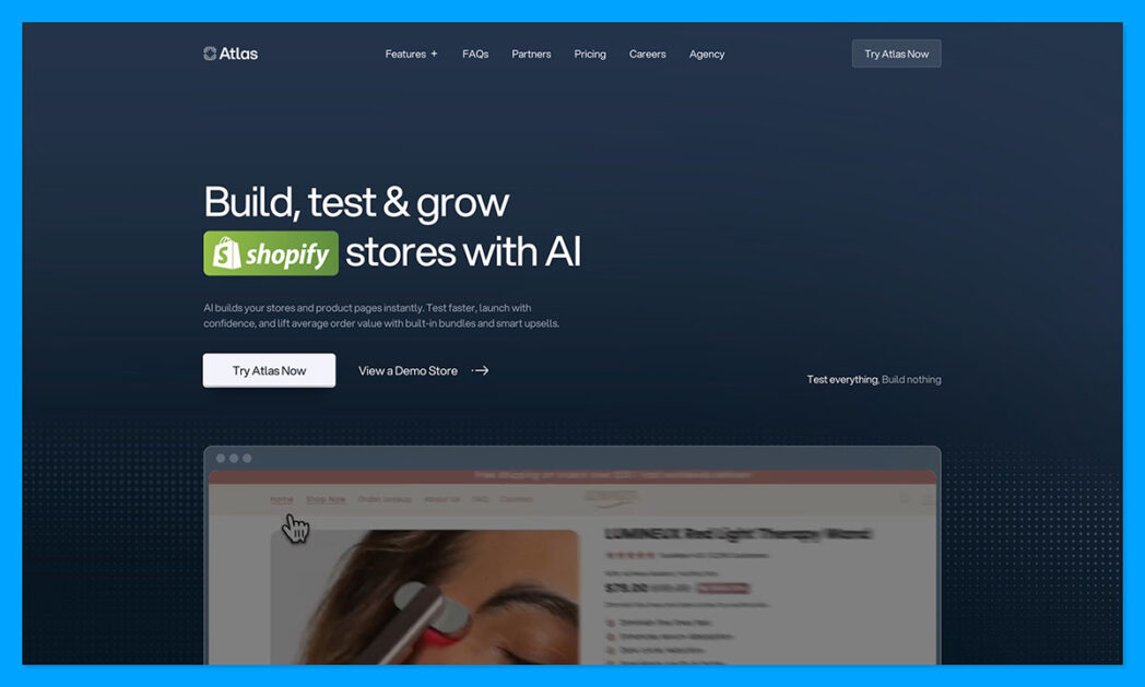 atlas ai shopify builder